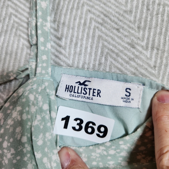 Hollister Mint Light Green Small Spaghetti Strap Lace Back Dress - Picture 2 of 14